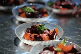 סלקים צבעוניים צרובים בכמון וכוסברה