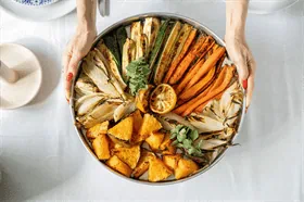 ירקות אביב צרובים